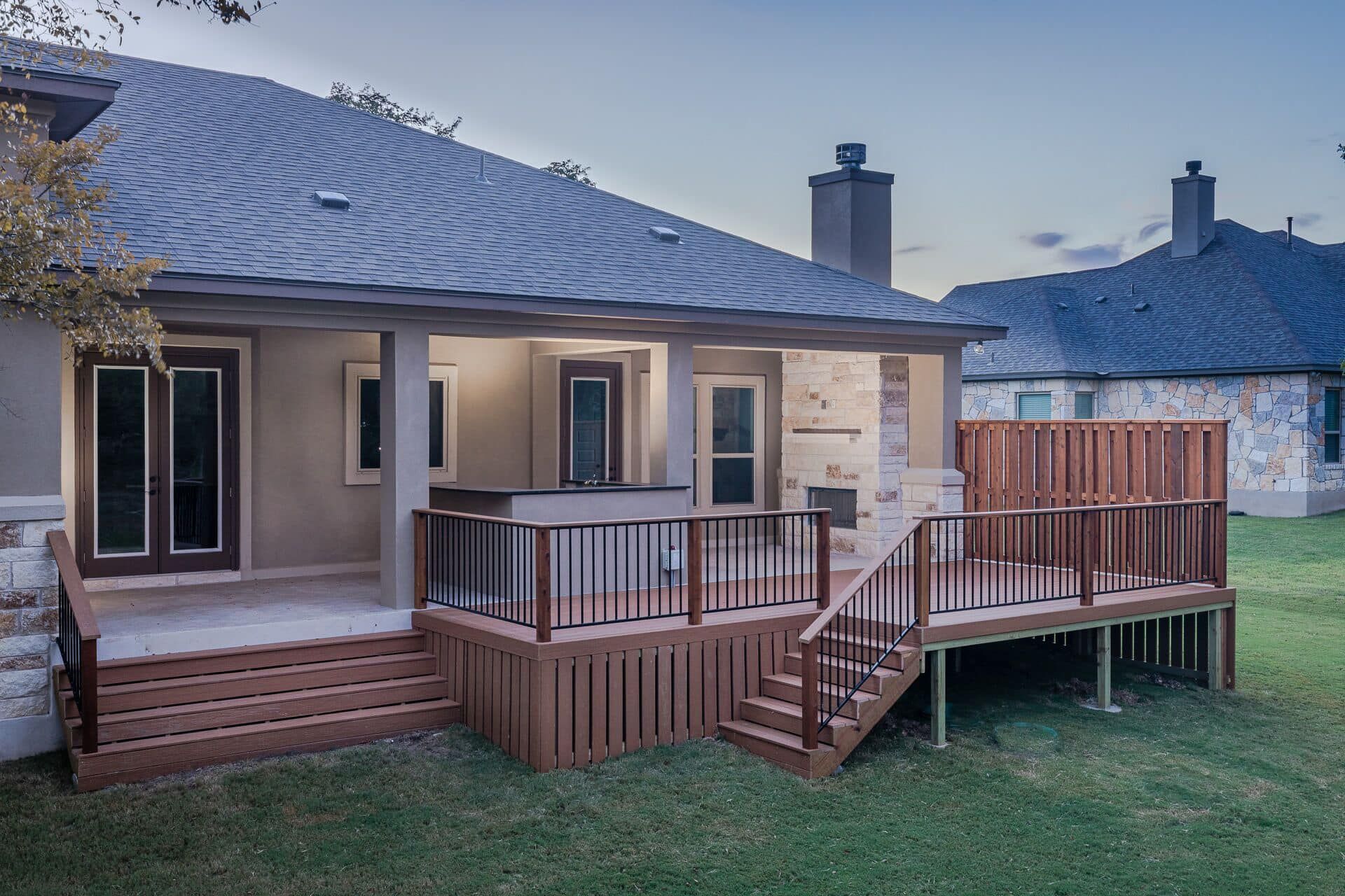 Custom deck built in Austin, TX by All Seasons